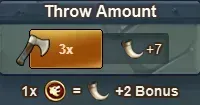 Throw Amount