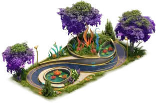 Erhabene Iris Glasgärten