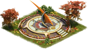 Erhabene Meridian Sonnenuhr