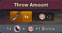 Throw Amount